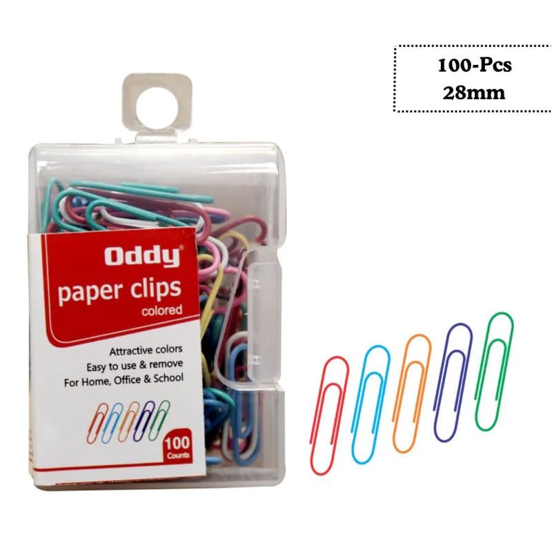 Oddy: Multi-Colored Vinyl Coated Paper Clip - View 3