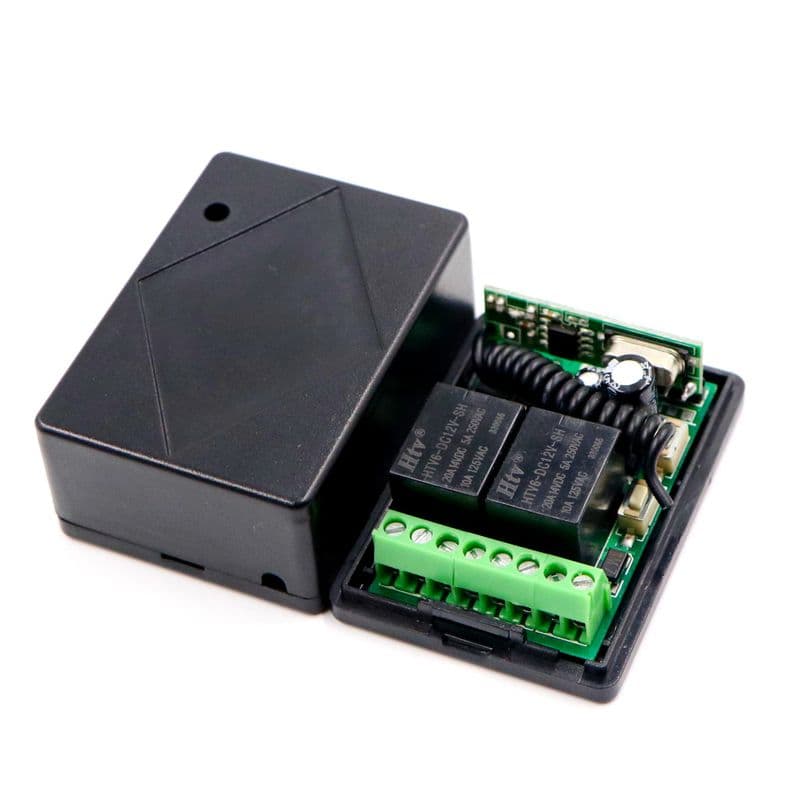 [Type 3] 12V DC 315 MHz 2 Channel RF Receiver Module with Casing - View 1