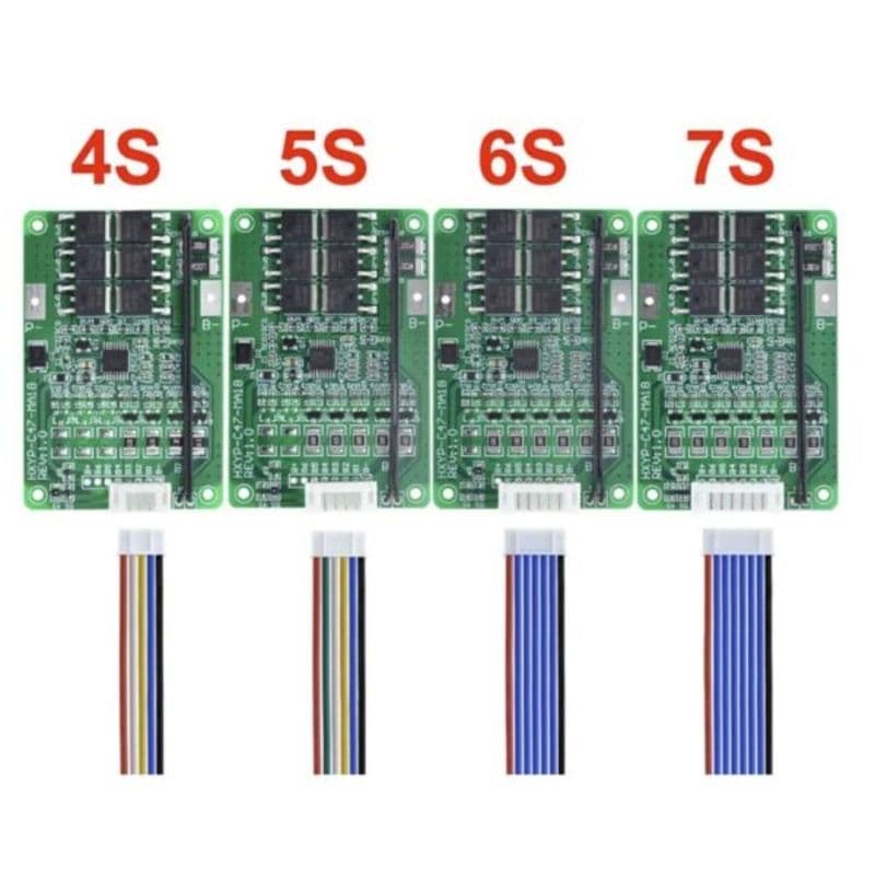 22.2V BMS 6S 20A NMC 18650 Lithium Battery Protection Board - View 3