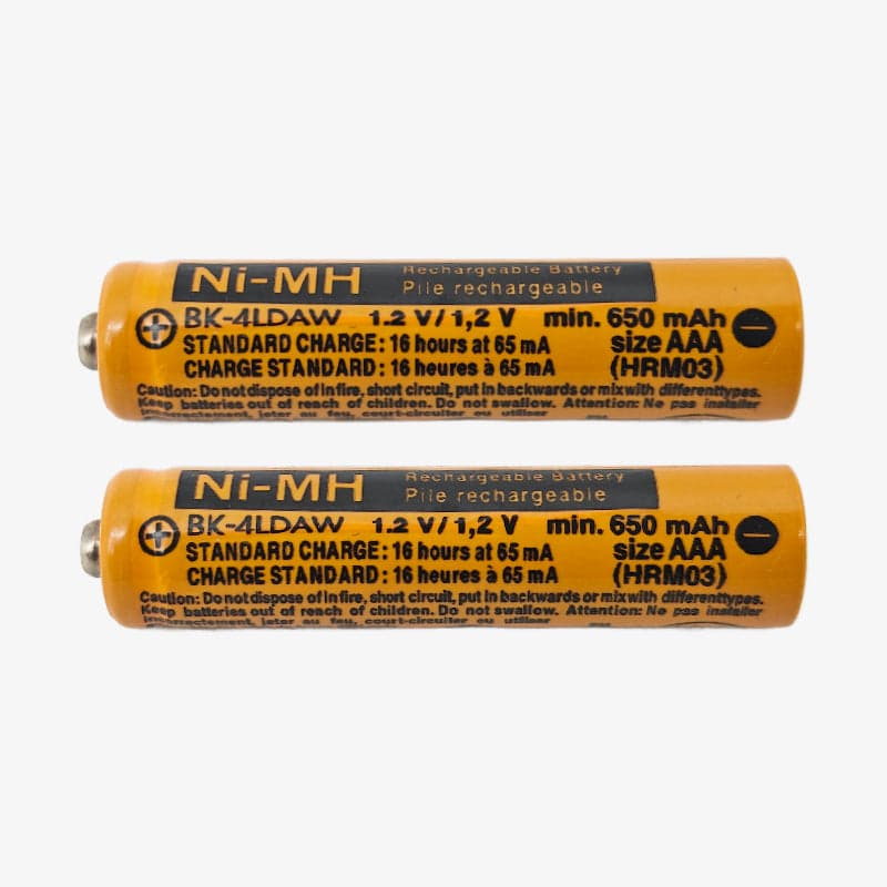 Panasonic AAA Ni-MH 830 mAh Rechargeable Battery - Pack of 2 - View 3
