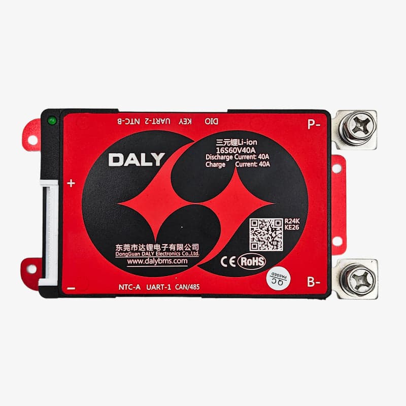 DALY Smart BMS Lithium-Ion 16S 60V 40A Battery Management System with UART, CAN, RS485 and Bluetooth Communication Support - View 3