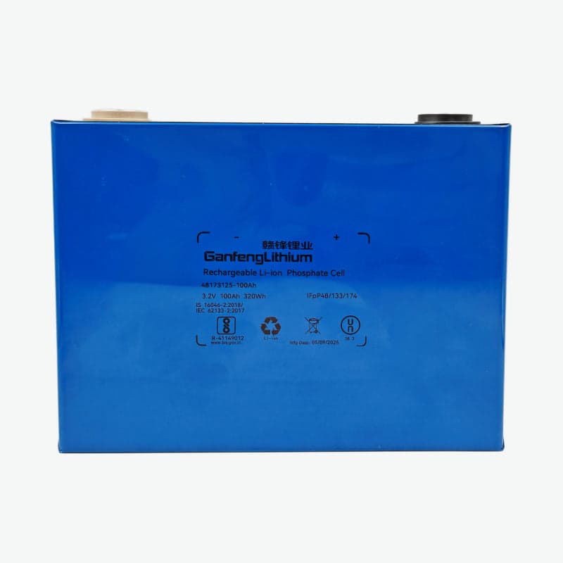 3.2V 100Ah LiFePO4 Prismatic Battery Cell (Ganfeng Lithium) - View 2