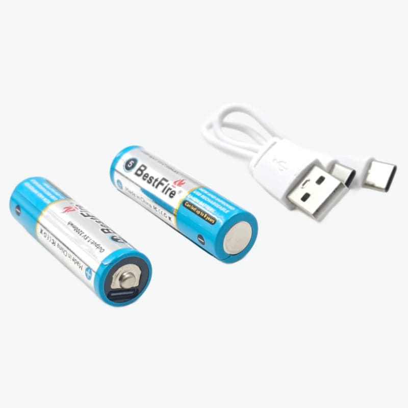 BestFire AA USB Type-C 2150mAh Rechargeable Li-ion Battery - 3200mWh(1.5V) - View 3