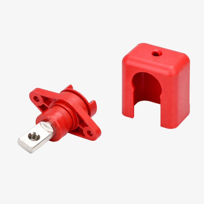 150A Lithium Battery Terminal Block Wall Mount Power Distribution Terminal Red - View 2