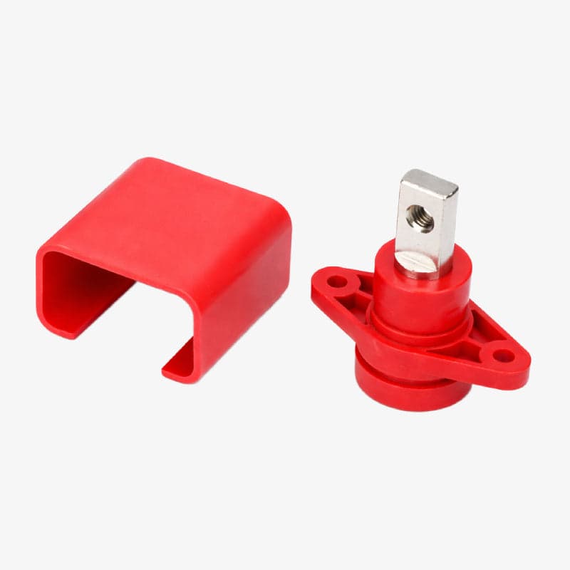 150A Lithium Battery Terminal Block Wall Mount Power Distribution Terminal Red - View 3
