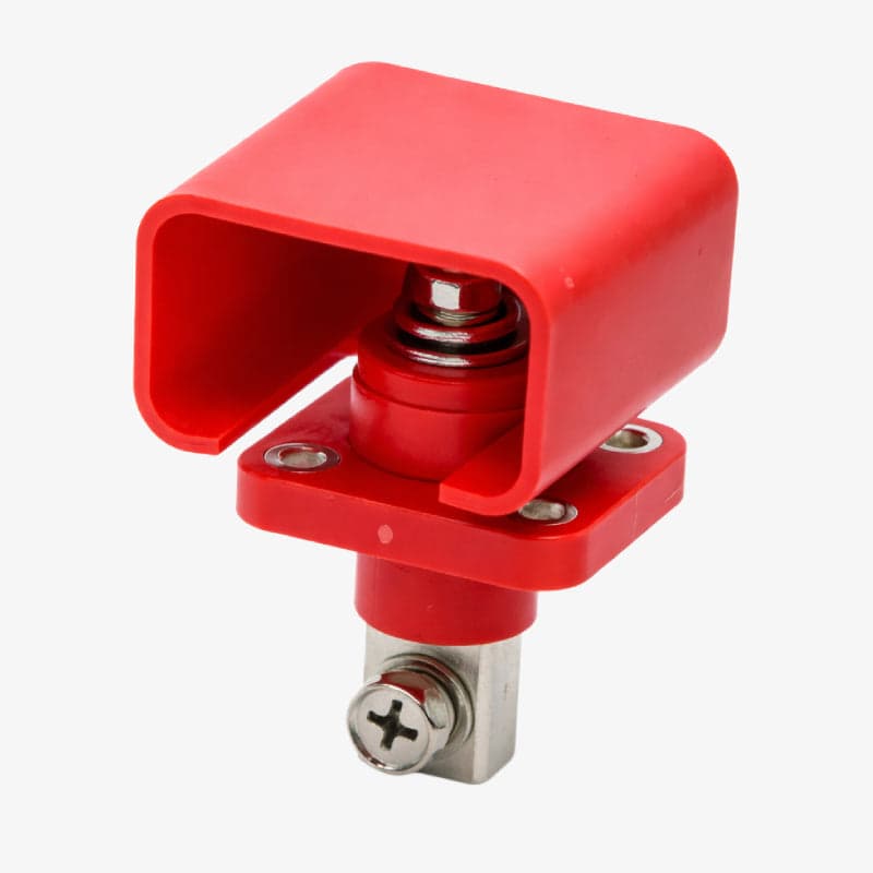 200A Lithium Battery Terminal Block Wall Mount Power Distribution Terminal Red - View 2
