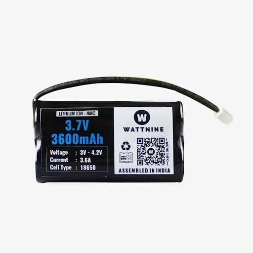 WATTNINE® 3.7V 3600mah Lithium Battery Pack with 3 year warranty - View 1