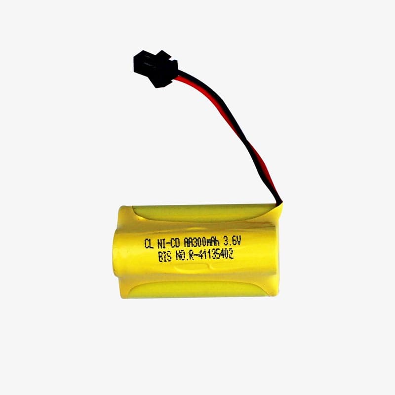 300mAh 3.6v Ni-Cd AA Cell Battery Pack with SM Connector for Cordless Phone, Toys, Car, DIY Project Battery - View 2