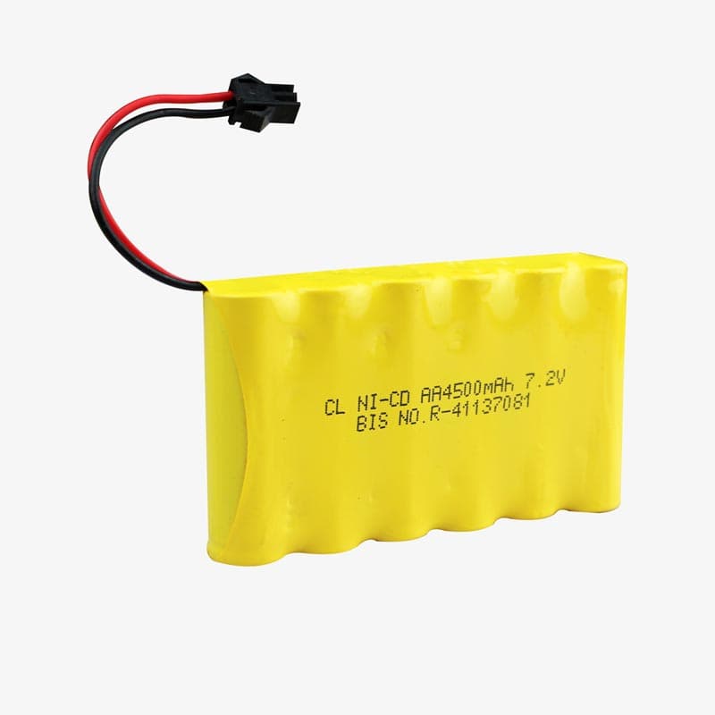 4500mAh 7.2v AA Cell Battery Pack with SM Connector for Cordless Phone, Toys, Car, DIY Project Battery - View 1