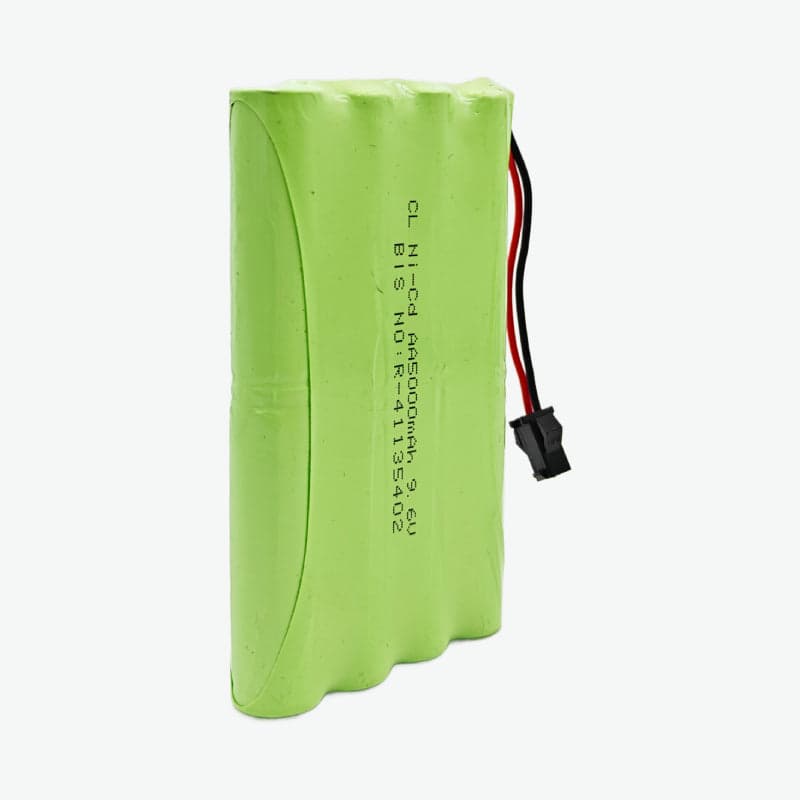 5000mAh 9.6v Ni-Cd AA Cell Battery Pack with 2-pin C20 Connector for Cordless Phone, Toys, Car, DIY Project Battery - View 2