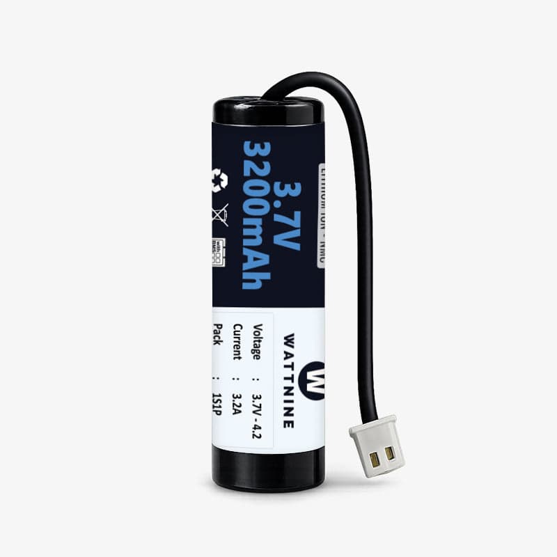 WATTNINE® 3.7V 3200mAh Rechargeable Lithium-ion Battery Pack with Warranty for GPS, CCTV, and Commercial Application - View 1