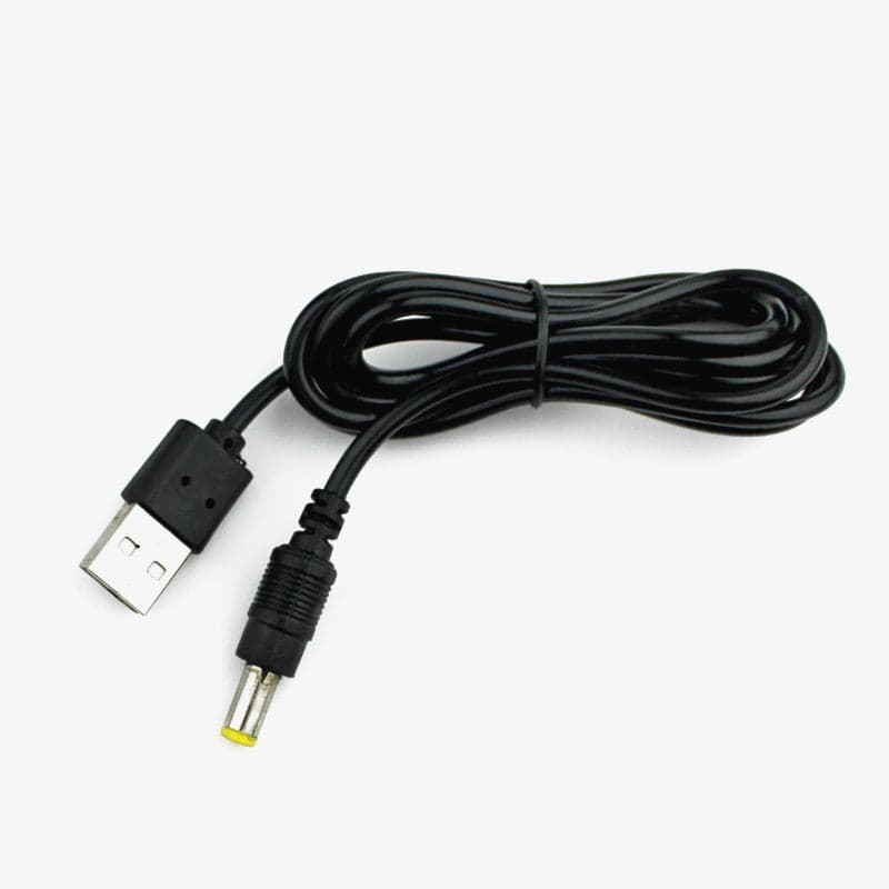 USB to DC 5.5 x2.1mm Wire Connector DC Plug Power Cable - 1 mtr - View 1