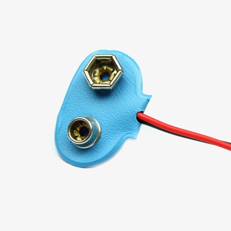 Battery Snapper Connector Clip with DC Jack - View 3