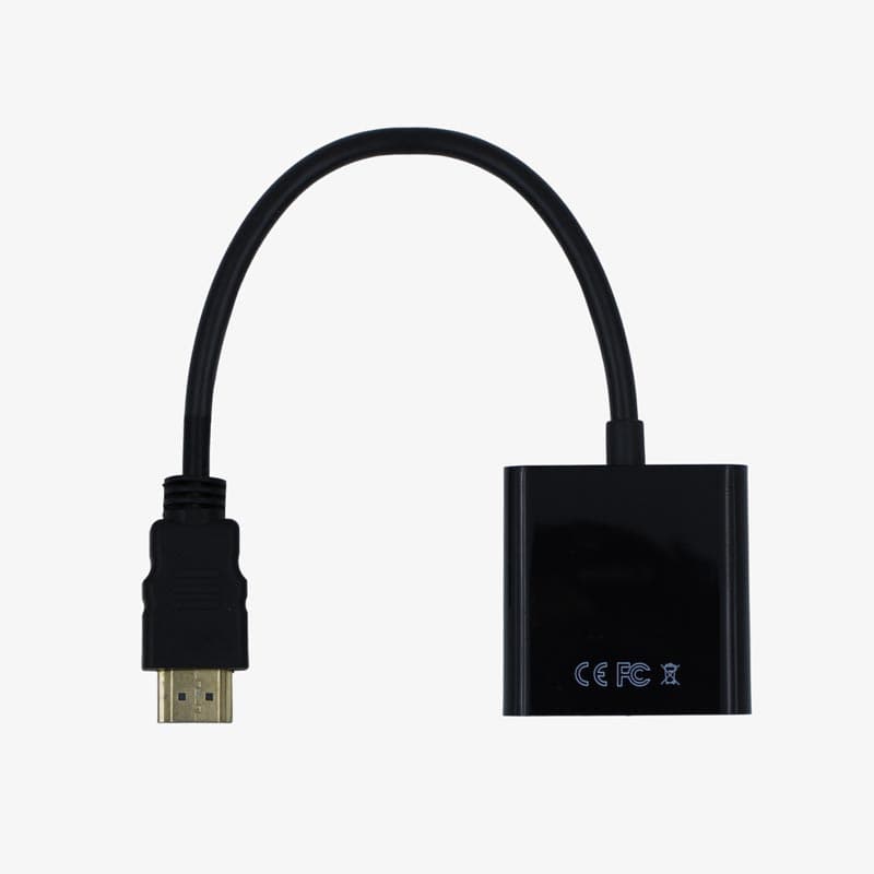 HDMI Male to VGA Female Video Converter Adapter with full HD 1080p for PC, Laptop & Raspberry Pi - View 1