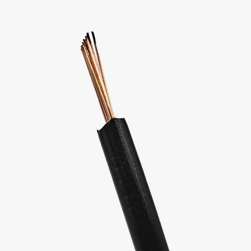 Single Core 2.5 sqmm Black Electrical Cable Wire For Domestic and Industries - 1m PVC FR Insulated Cable - View 3
