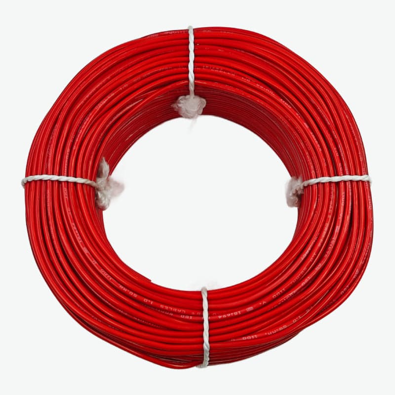 Single Core 2.5 sqmm Red Electrical Cable Wire For Domestic and Industries - 1m PVC FR Insulated Cable - View 1