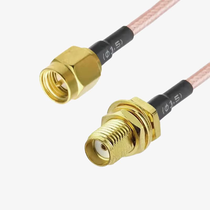 RG316 SMA Male to Female Extension Cable - 10cm - View 3