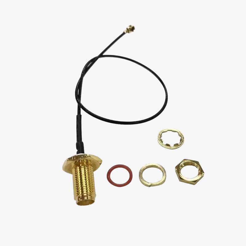 RG81 IPX to SMA Female RF Cable - 15cm - View 2