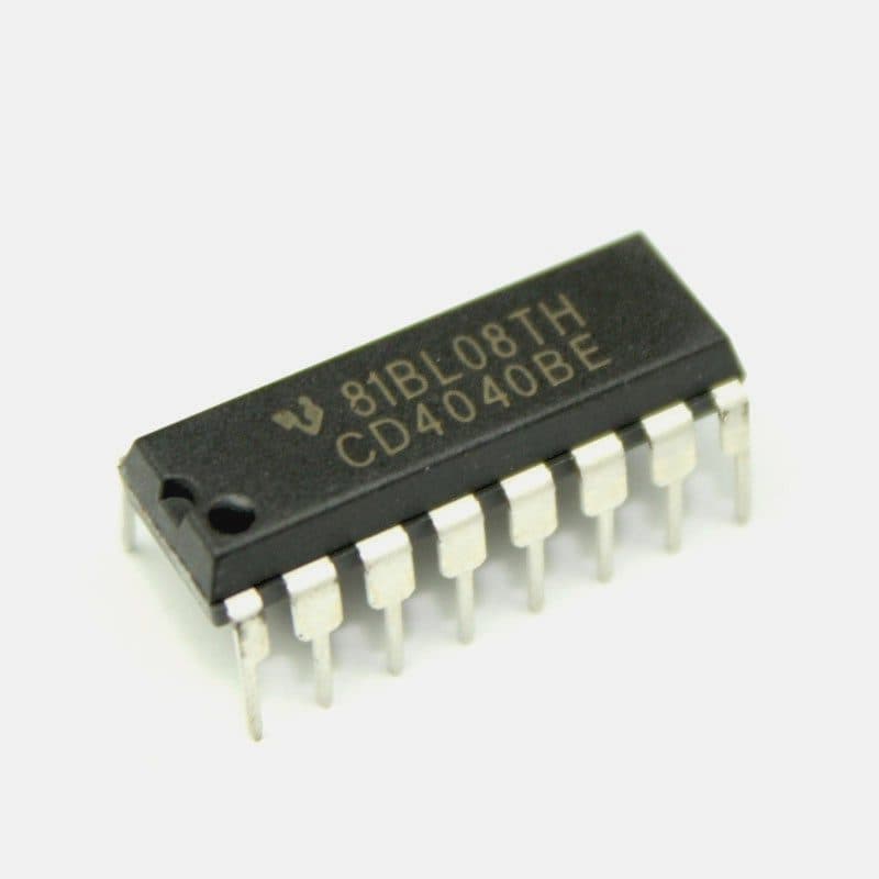 CD4040 - 12 Stage Ripple Carry Binary Counter IC - View 1