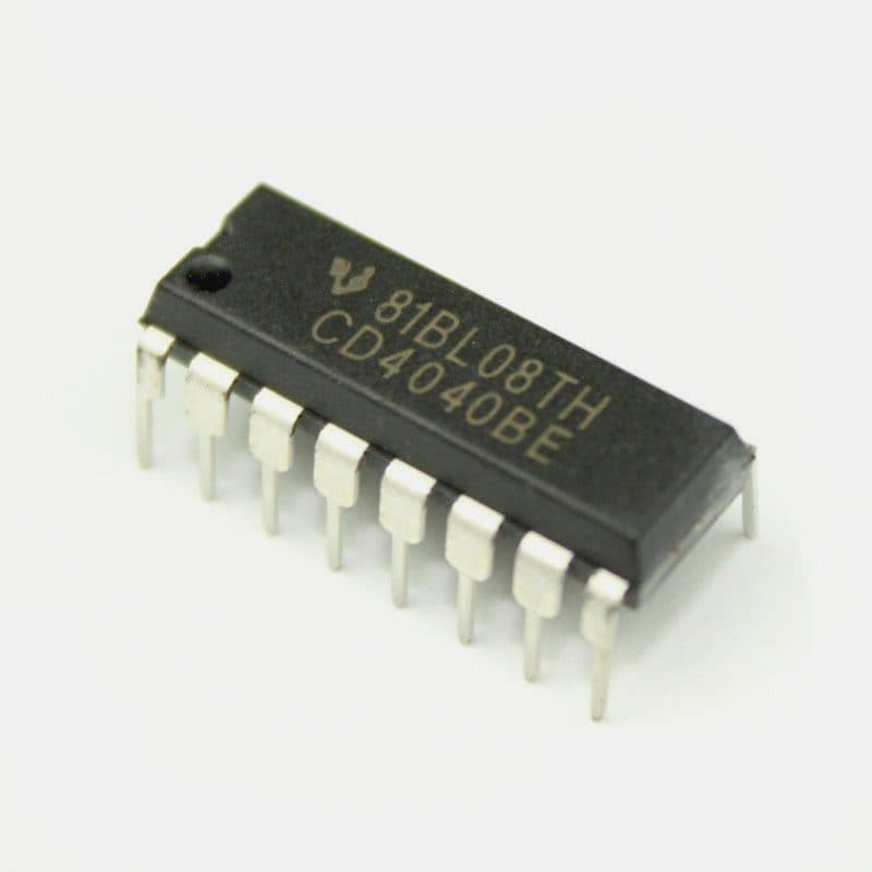 CD4040 - 12 Stage Ripple Carry Binary Counter IC - View 2