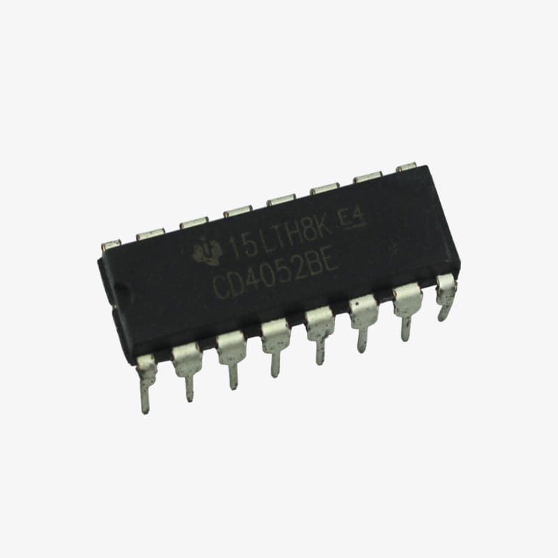 CD4052 4 Channel Analog Multiplexer IC - View 1