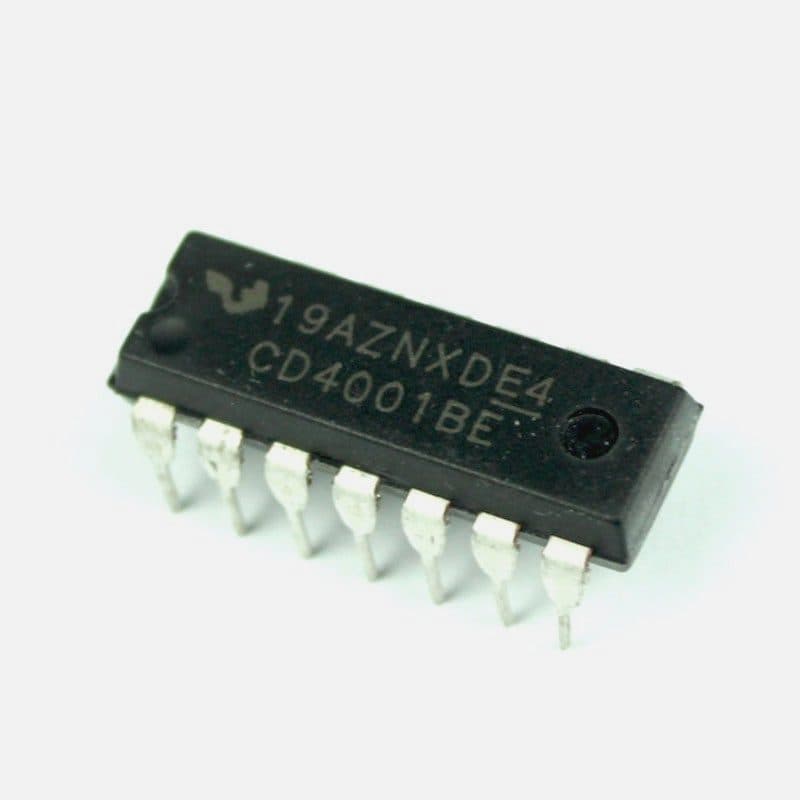 CD4001 - Quad 2-Input NOR Gate IC - View 1