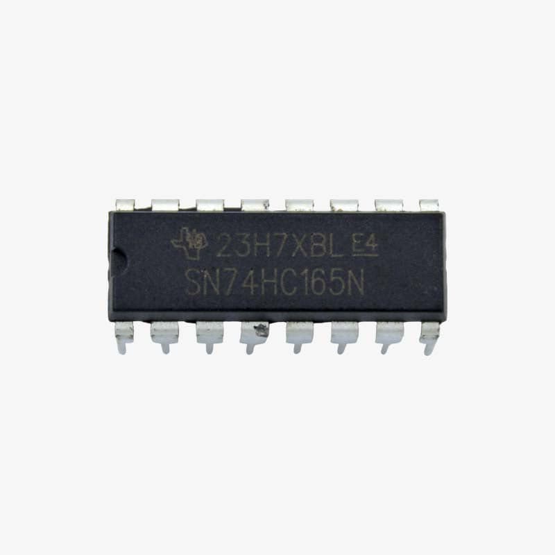 74HC165 Shift Register IC - 8-bit Parallel in Serial Out - View 1