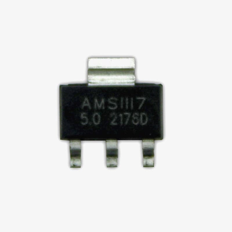 AMS1117 – 5V, 1A Voltage Regulator IC - SOT-223 SMD Package - View 1