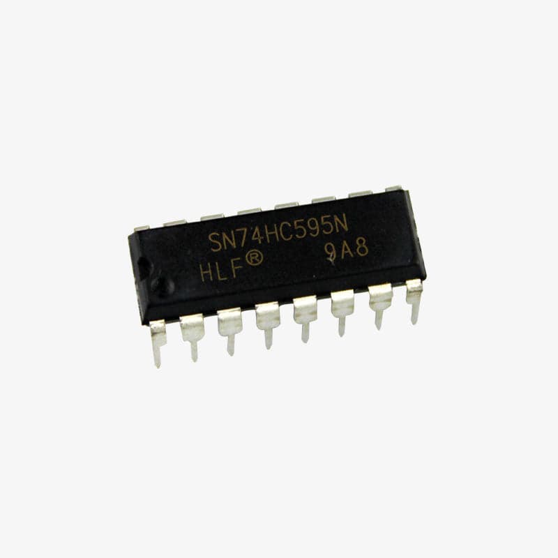 74HC595N shift register8 bit serial to parallel IC dip 16 - View 1