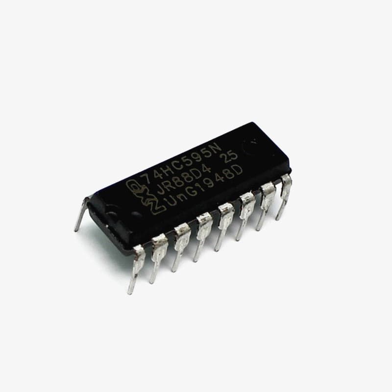 74HC595N shift register8 bit serial to parallel IC dip 16 - View 2