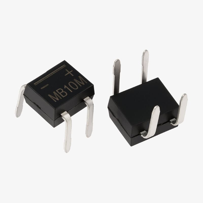 MB10M Bridge Rectifier IC - DIP-4 Package - View 1