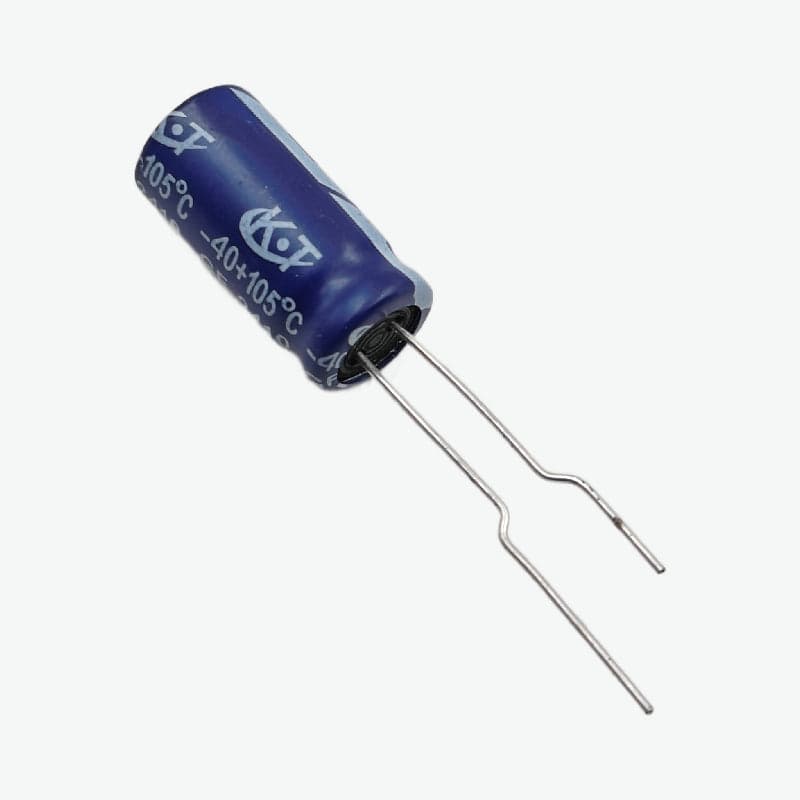 1000uF 16V Radial Electrolytic Capacitor - Through Hole Package - View 2