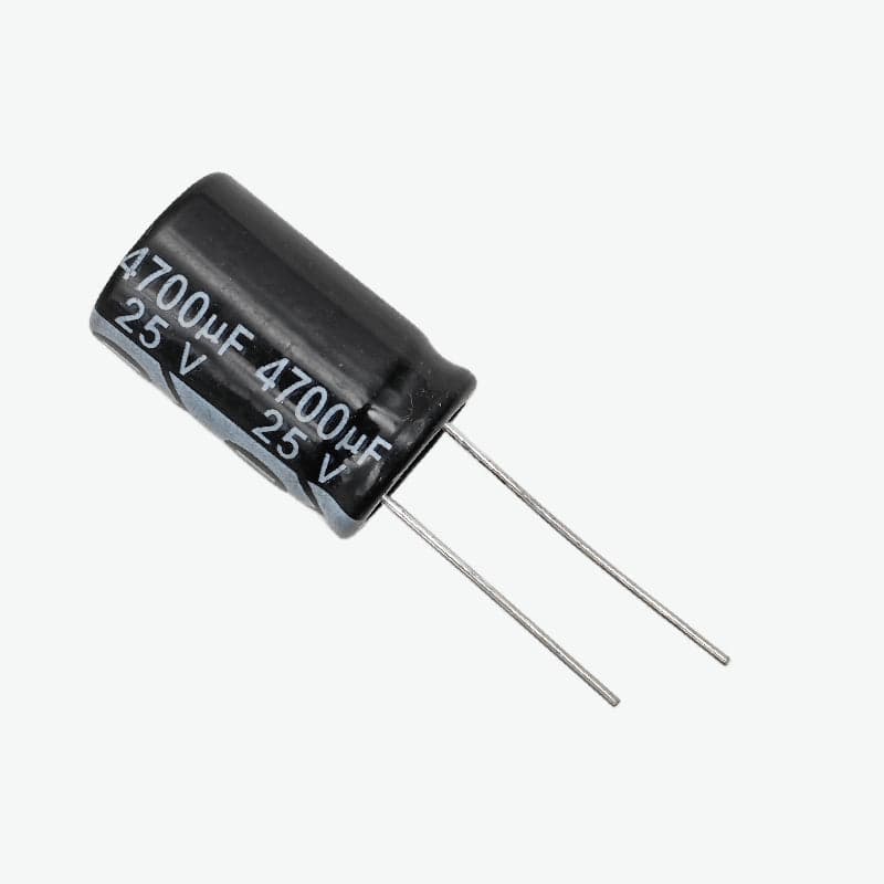 4700uF 25V Radial Electrolytic Capacitor - Through Hole Package - View 2
