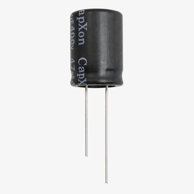 47uF 400V Radial Electrolytic Capacitor - Through Hole Package - View 1
