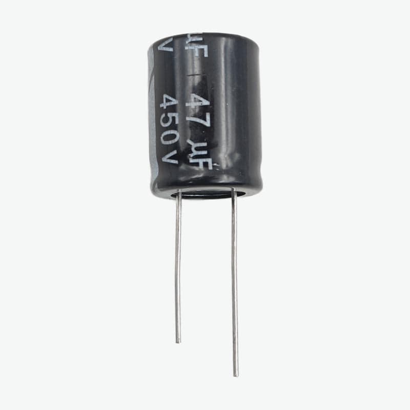 47uF 450V Radial Electrolytic Capacitor - Through Hole Package - View 1