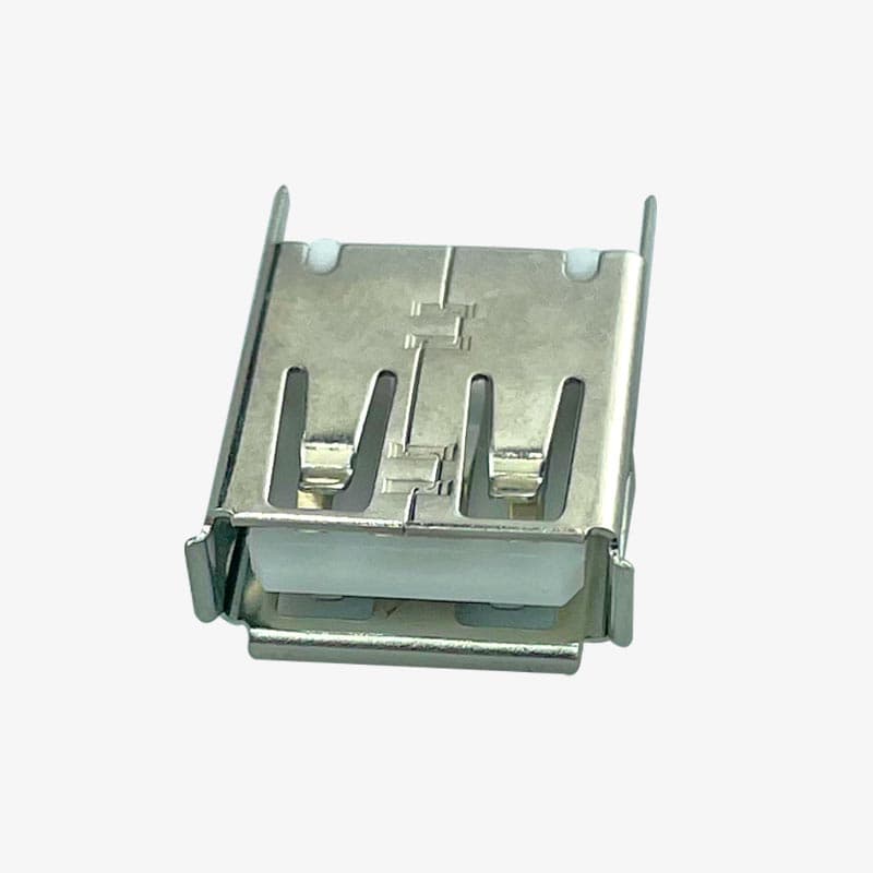 USB Type-A Female Connector (White) - View 3
