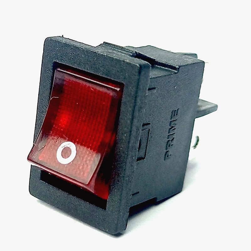DPST ON-OFF Illuminated Rocker Switch - 6A 250V AC Switch with Light - View 1