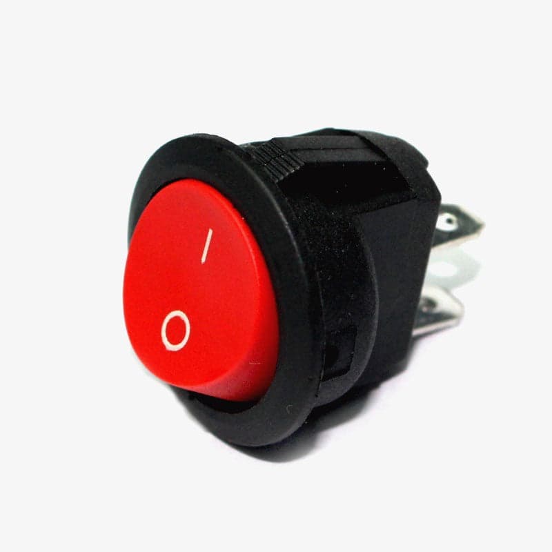 On-Off Round Rocker Switch - 6A 250V - View 3