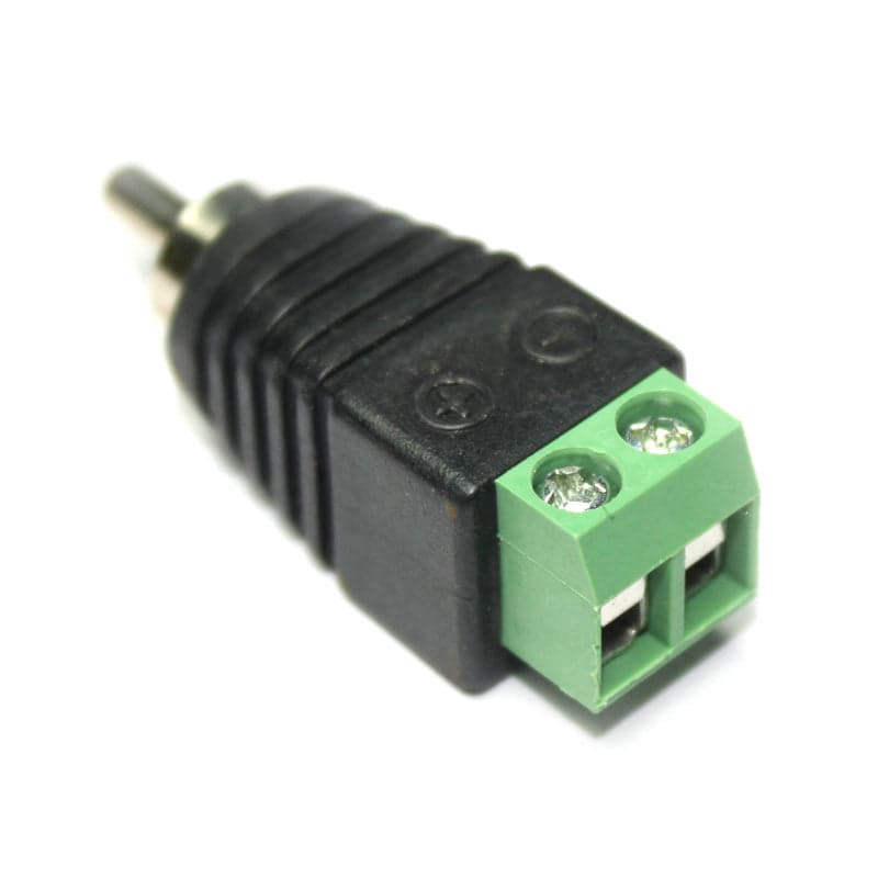 RCA Male Plug AV Adapter with Screw Terminal - View 2