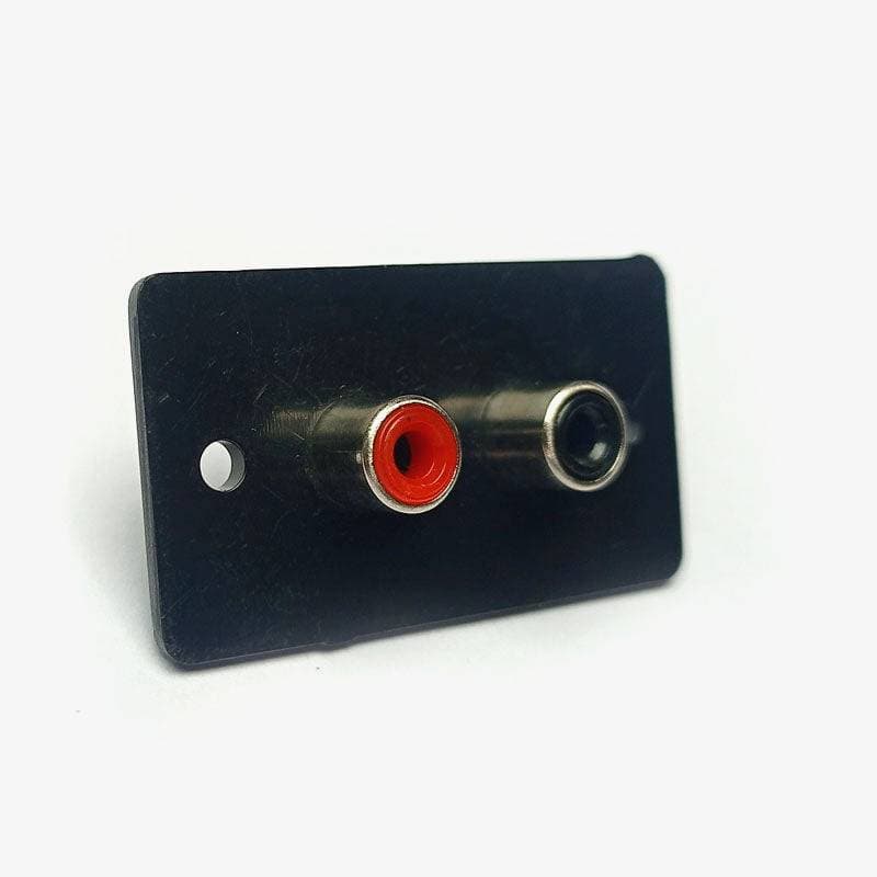 2-Way RCA Female Socket Connector - Panel mount - View 1