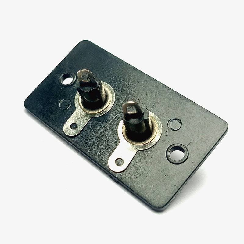 2-Way RCA Female Socket Connector - Panel mount - View 3