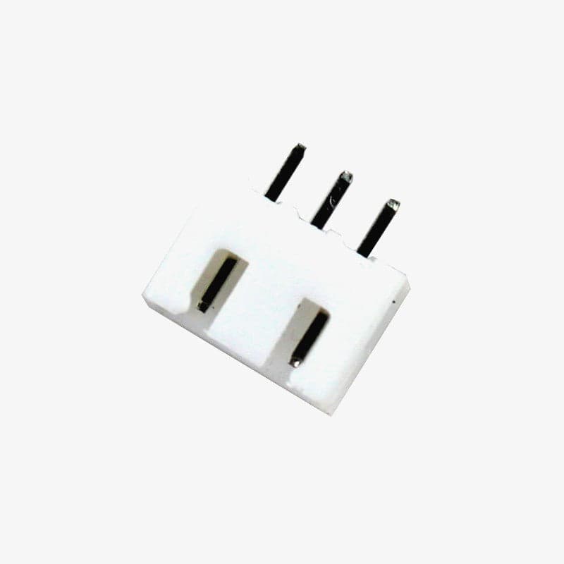 3 Pin JST XH Male Connector - 2.54mm pitch - View 1
