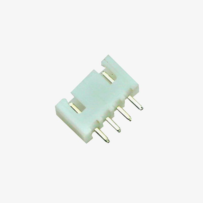 4 Pin JST XH Male Connector - 2.54mm pitch - View 1