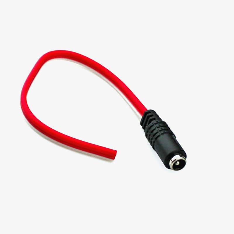 DC Female Connector Jack (With Wires) for Battery Packs and CCTV - High Quality - View 1