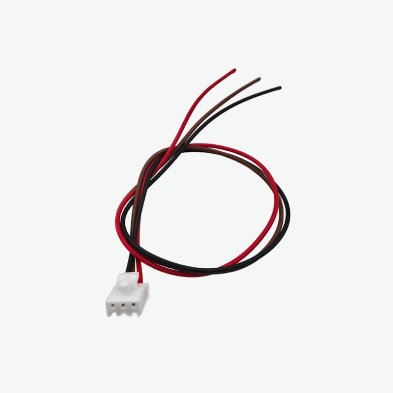 3 Pin JST XH Female Cable With Lock - 2.54mm pitch - View 1
