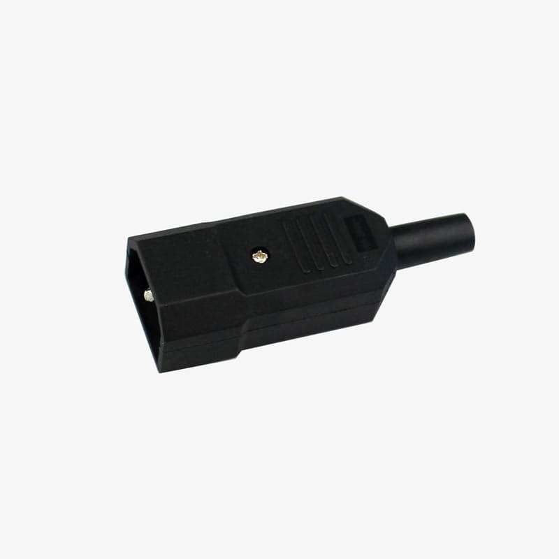 AC Power Male Socket MX IEC C14 Cable Mount Connector 10A 250V - View 2