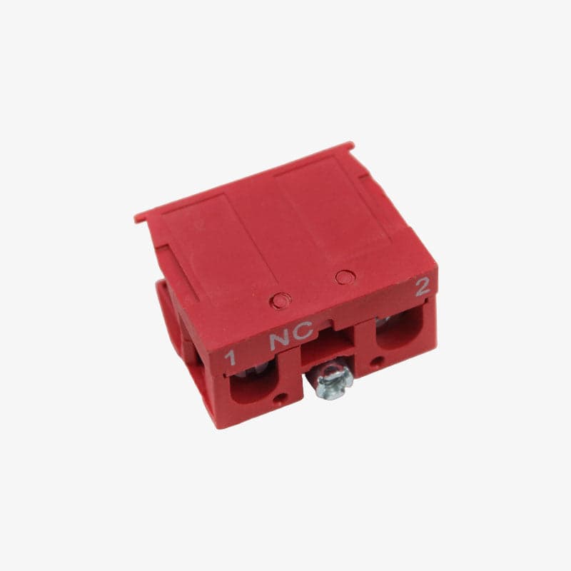 Sibass ZB2-BE102 Red Push Button Contact Element For Elevator 22.5mm RED (NC) - View 2