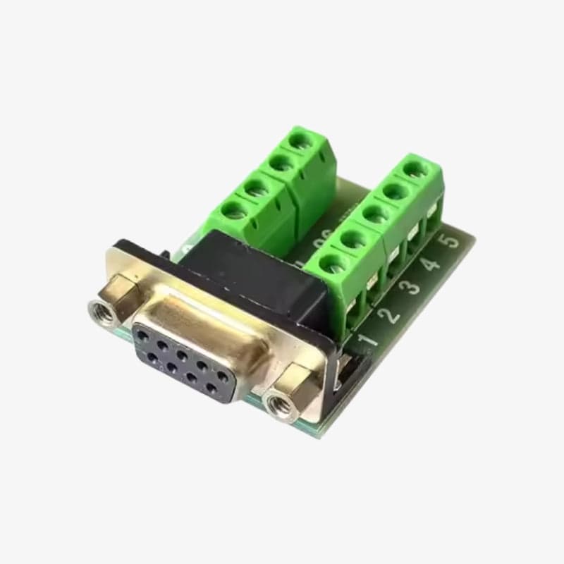 DB9 Female Terminal to RS232/RS485 Serial Conversion Board - View 1