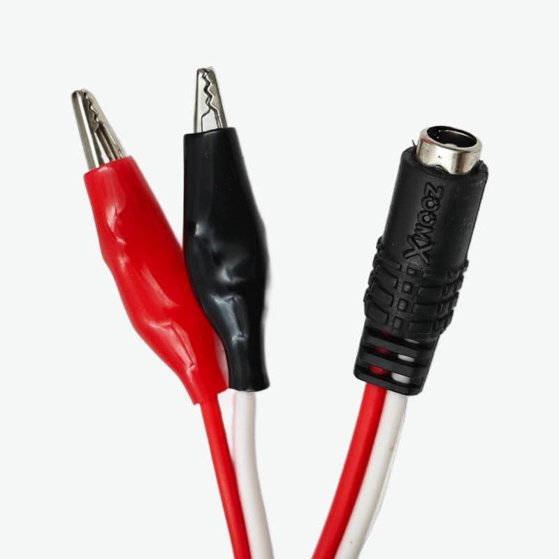 DC Female to Alligator Clips Power Connector Cable - View 1