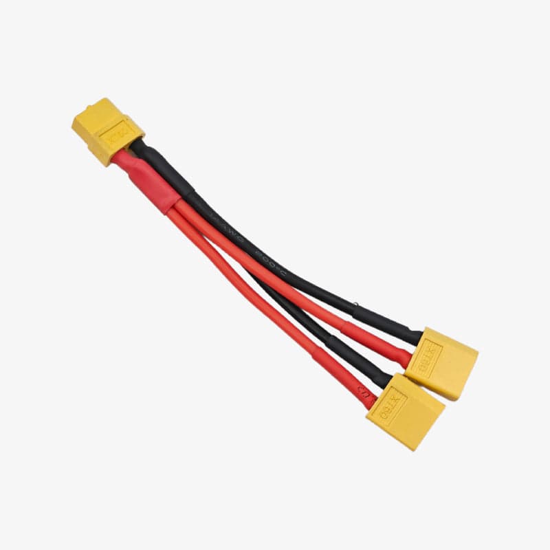 XT60 Connector 1 Female to 2 Male Parallel Connection Cable - View 1